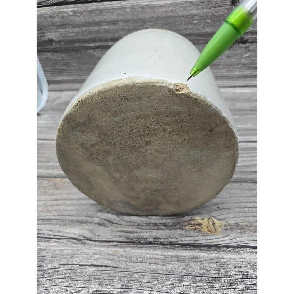 Antique Primitive Stoneware Crock Salt Glazed Handled Jug  11